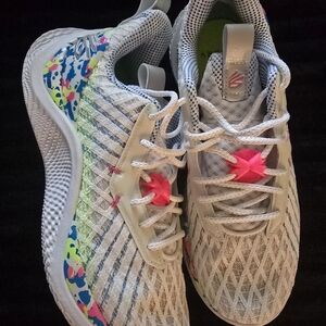 Under Armour Curry Insole Shoe Insert - Neon Lime with Red Accent